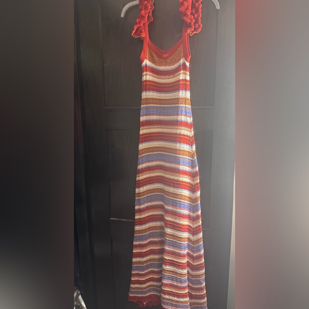 Striped Multicolor Knit Dress by Lucca